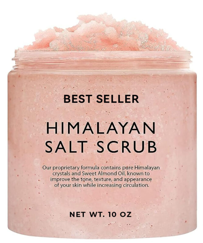 Private Label Vegan Organic Himalayan Salt Body Scrub Moisturizing Exfoliating Body Scrub