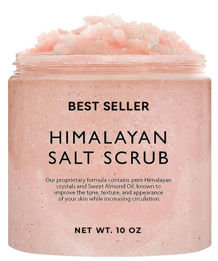 Private Label Vegan Organic Himalayan Salt Body Scrub Moisturizing Exfoliating Body Scrub